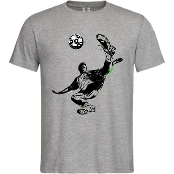 Pánské tričko Tričko Fotbalista Druh: Pánské, Barva: Šedá, Velikost: M