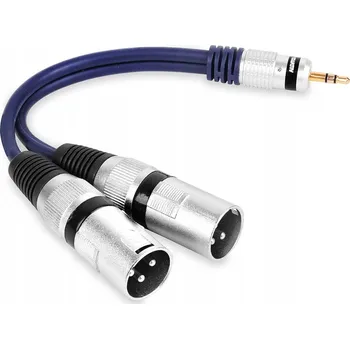 Audio kabel XLR kabel - 3,5mm jack Vitalco MP40B 0,1 m