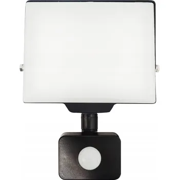 LED reflektor Adviti 30W černý s pohybovým senzorem IP44 2400 lm 4000 K