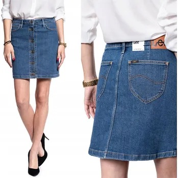 Dámská sukně LEE A LINE SKIRT MID DÁMSKÁ SUKNĚ DŽÍNOVÁ W28