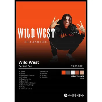 Obraz Centrální Plakát Cee Dárek pro dívku dekorace album ozdoba v rámečku A3