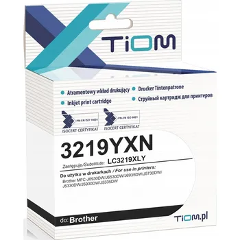 Žlutá inkoustová kazeta TiOM pro tiskárny Brother