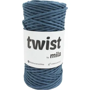 Příze Bavlněná šňůra TWIST MILA 100m - Petrolejová Síla: 3 mm