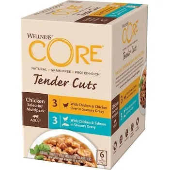 Krmivo pro kočku Kapsička Wellness Core Cat Tender Multipack kuřecí výběr 510g