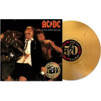 Zahraniční hudba AC/DC If You Want Blood You've Got It (50th Anniversary Gold) LP Vinylová Deska (Zlatá Edice k 50. výročí)