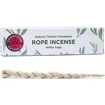 Vonná tyčinka Přírodní provázkové vonné tyčinky Yogi & Yogini Naturals bílá šalvěj