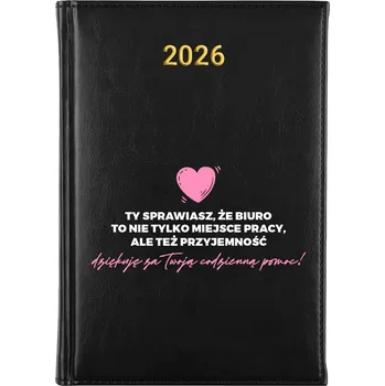 Kalendář Knižkový kalendář 2026 A5 černý