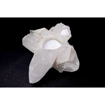 Svícen Magieprirody.cz Křišťál svícen 0.680 kg - svícen na svíčku přírodní #K1529