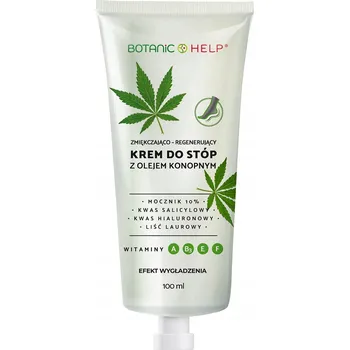 Kosmetika na nohy Na nohy s konopným olejem Botanic Help, močovina 100 ml