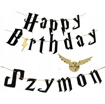 Narozeninový BANNER Girlanda Harry Potter + JMÉNO