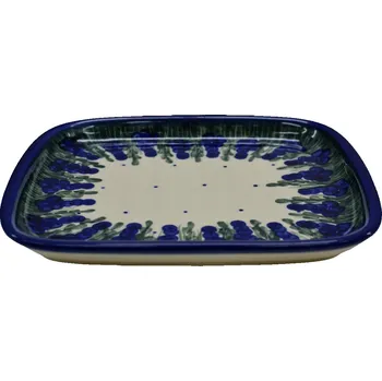 Talíř Keramický obdélníkový talíř Keramika Bolesławiec