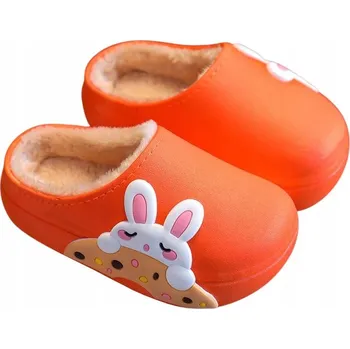 Dámské pantofle Papuče Gumové Dětské Dámské S Vložkou Zateplené Kožíškem Bačkory 40/41