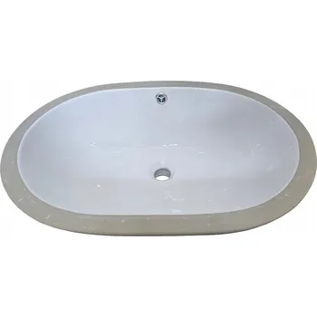 Umyvadlo pod desku oválné Omeble bílé