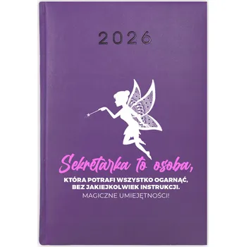 Kalendář Knihový kalendář 2026 A5 fialový