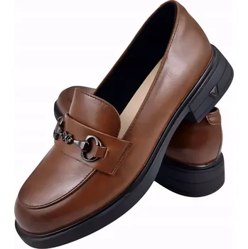 Dámské mokasíny VINCEZA 39958 hnědé kožené mokasíny vel. 38