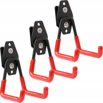3x Rovný hák Qbrick systém 7cm nářadí garáž vybavení 40kg věšák kladivo
