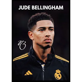 Obraz Plakát Bellingham Real Madrid Dárek pro syna, sportovní noha bez rámečku A3