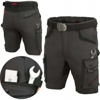 Pracovní obuv Pracovní kalhoty ART.MAS krátké černé elastické s kapsami vel. 54