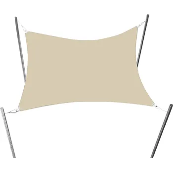 Markýza SLUNEČNÍ PLACHTA VODĚODOLNÁ STÍNÍCÍ MARKÝZA BÉŽOVÁ 3x4,5 m