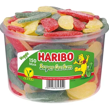 HARIBO MEDVÍDCI KYSELÉ OKURKY 1350g NĚMECKO!