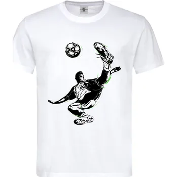 Pánské tričko Tričko Fotbalista Druh: Pánské, Barva: Bílá, Velikost: S