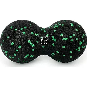 Gymnastický míč Line Sport Duoball dvojitý míč na masáž a válení, 8 cm černý a zelený