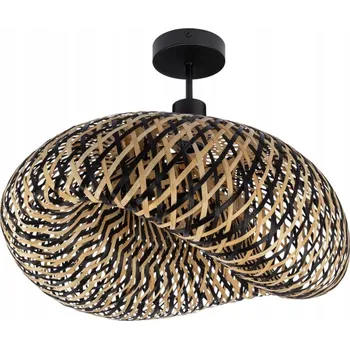Stropní svítidlo bambusové dvoubarevné černé NUSA 50cm