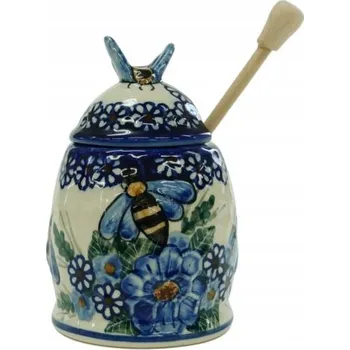 Dóza na potraviny Nádoba na med, keramika Bolesławiec
