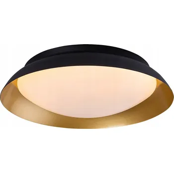 Moderní kulatý LED stropní Stropní Svítidlo v černém zlatém provedení 40 cm do obývacího pokoje Rabalux