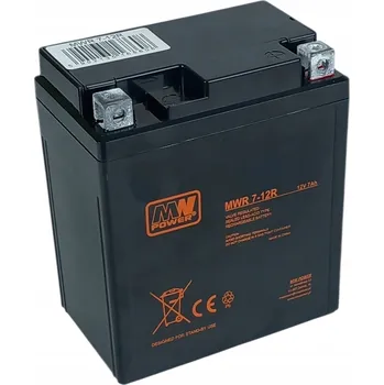 Záložní baterie Akumulátor Motocyklový MW Power MWR 7-12R 12V 7Ah AGM VRLA