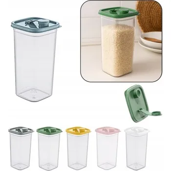 Dóza na potraviny Nádoba na potraviny s dávkovačem 1,5 l (1500 ml) – různé barvy, ideální na shake, koktejl