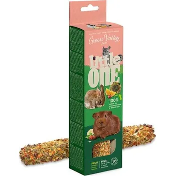 Krmivo pro hlodavce Little One Bezobilná tyčinka pro malá zvířata s ovocem 180g