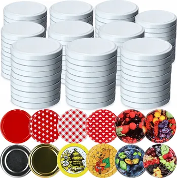 Sklenice ŠROUBOVACÍ VÍČKA NA SKLENICE VÍČKA FI 66 ŠROUBOVACÍ VÍČKO NA SKLENICE 100 ks