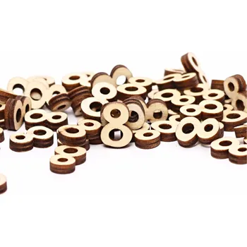 Magieprirody.cz Dřevěná číslice 8 rozměr 15×10 mm - tloušťka 4 mm #ZM8