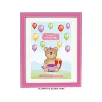 Přáníčko Strom přání Moje 1. narozeniny růžové pro holčičku 1-99 LET