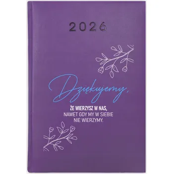 Kalendář Knihový kalendář 2026 A5 fialový