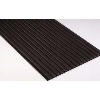 Obraz Akustický panel MDF 3D efekt matný 240x60,5 cm, odstíny hnědé a béžové