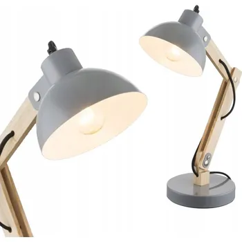 Lampička Stolní lampička Globo Tongariro šedá, výkon až 40 W