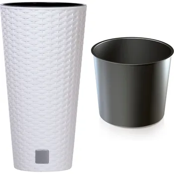 Květináč Bílý plast Květináč Prosperplast 47,6 cm x 25 x 47,6 cm