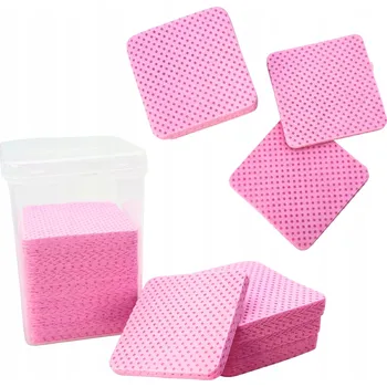 Růžové bezprašné polštářky na manikúru - 200 kusů v praktickém balení