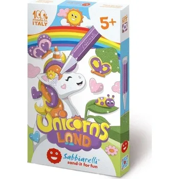 kreativní sada Sabbiarelli Jednorožci Písková Omalovánka