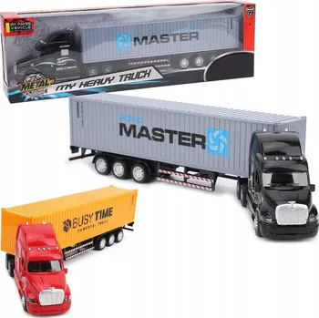 autíčko KOVOVÉ NÁKLADNÍ AUTO S KONTEJNEREM HRAČKA PRO DĚTI