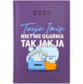 Kalendář Knihový kalendář 2026 A5 fialový