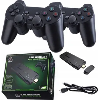 Herní konzole RETRO HERNÍ KONZOLE K TV 2 OVLADAČE + 20000 HER TV M8 HDMI BEZDRÁTOVÁ