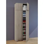 VCM Víceúčelová skříň Vandol I s dvířky včetně horního nástavce, dub sonoma 487949