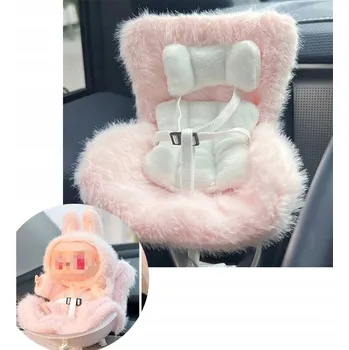 Doplněk pro panenku Autosedačka pro panenky 17 cm, ozdoba automobilová, podstavec na psací stůl