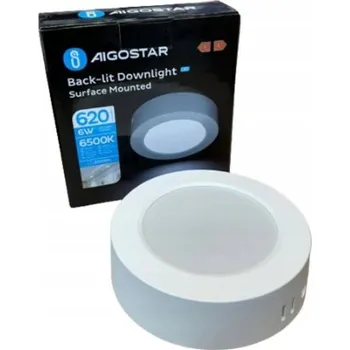 AIGOSTAR E6 Halogenové stropní svítidlo nástěnný kulatý bílé 6W studená bílá 123mm