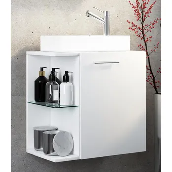 Koupelnový nábytek VCM 2dílné umyvadlo pro hosty Hausa, bílá 486582