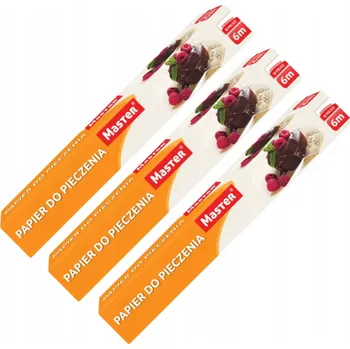 Obraz SET 3 x PAPÍR NA PEČENÍ HNĚDÝ SILIKONOVÝ 29 Cm x 6 m