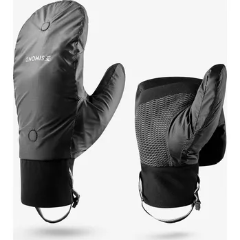 Rukavice SIMOND Turistické odklápěcí hřejivé palčáky MT 900 XL ČERNÁ